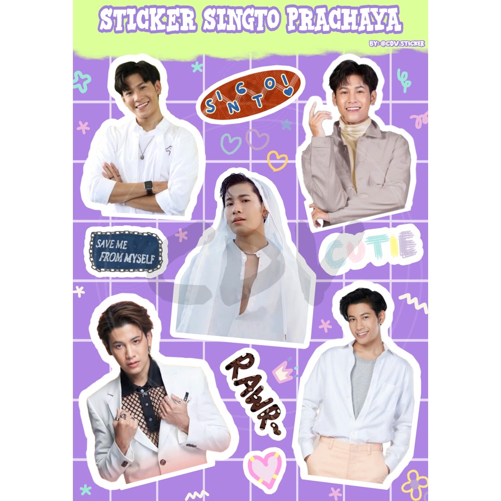 Sticker Singto Prachaya GMMTV new edition