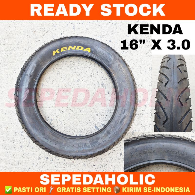 Ban Luar Sepeda KENDA 16 x 3.0 Jumbo