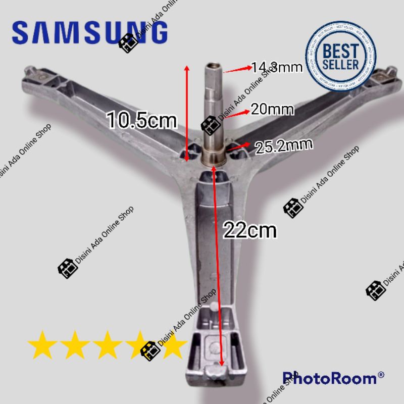 Spider Segitiga Baling Baling Mesin Cuci Samsung Krospis WF8590NHW