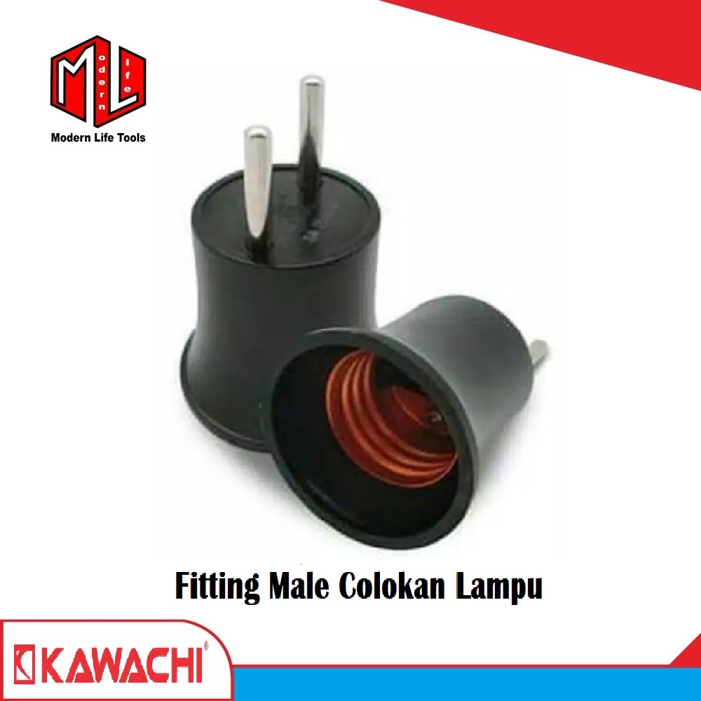 Fitting Colokan Lampu / Rumah Lampu + Colokan / Fitting Colakan Steker / Rumah Colokan Lampu KAWACHI