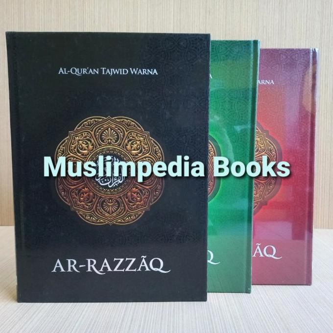 Alquran Arrazzaq Jumbo Uk A3, Alquran Manula Ar-Razzaq Tajwid Warna