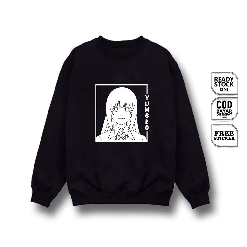 SWEATER WAIFU ANIME MANGA YUMEKO JABAMI KAKEGURUI WIBU OTAKU JAPAN CULTURE BAJU JEPANG COSPLAY KIRARI MOMOBAMI RIRIKA MARY SAOTOME RUNA YOMOZUKI - SIGN CLOTH