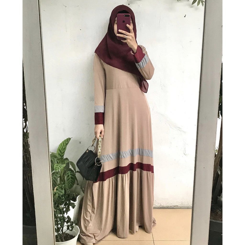 Long Dress Jersey Polos Gamis by DAZPROJECT