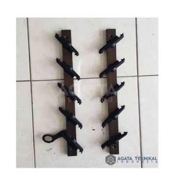 B.S - Rangka Jendela Nako Dicky Niki Premium - 4"/10cm - 5 Blades -CoklatTua