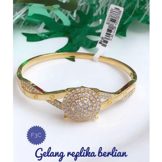 (SEP) Set Perhiasan Lapis Emas Gelang Ring Cartier Berlian Xuping Gold Silver Mewah Titanium Realpic