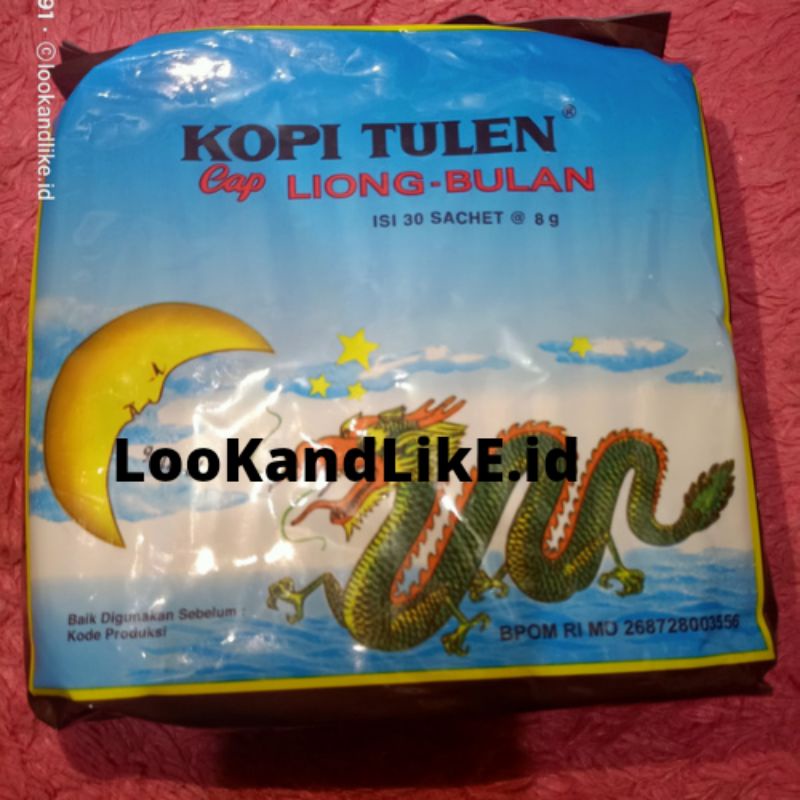 

RB22 Kopi Liong Bulan Mini/Kopi Tulen Tanpa Gula Isi 30 Sachet x 8gr Kopi Legendaris Khas Kota Bogor