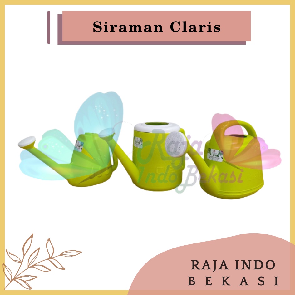 Claris 5953 1,3 Liter Pot Siram Siraman Alat Penyiram Tanaman Bunga Springtime Plastik Primavera 1,3 Liter Siraman Claris 5953 Gembor-Penyiram Tanaman Claris Mini 1 L