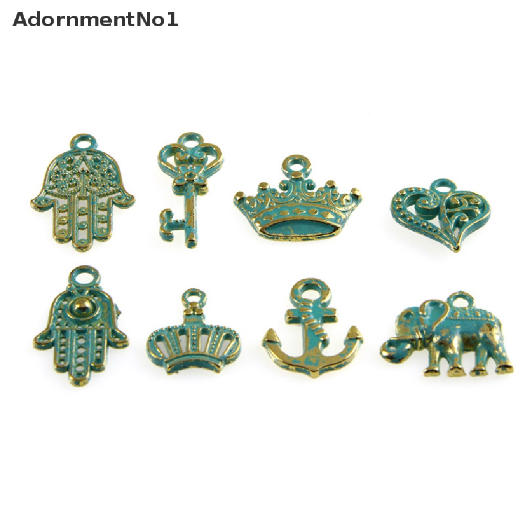 (AdornmentNo1) 50pcs / Set Liontin Gaya Retro Klasik Motif Campur Untuk Perhiasan DIY