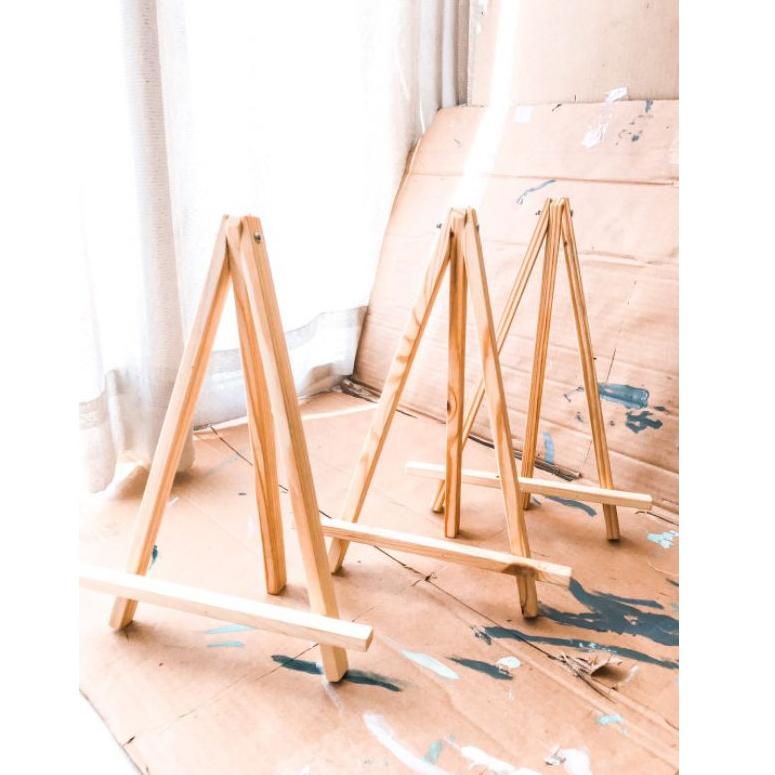 

[KODE BARANG 8] Wooden Easel | Bypainters | 30x22Cm High Quality Easel, Thick, & Durable | Easel Kay