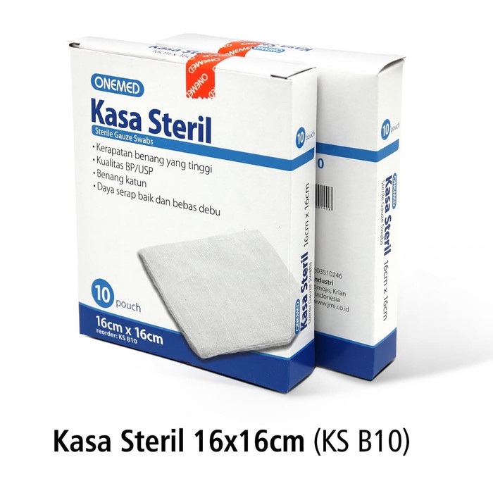 Kasa Steril Onemed 16x16 isi 10 / Kasa Onemed Steril 16x16