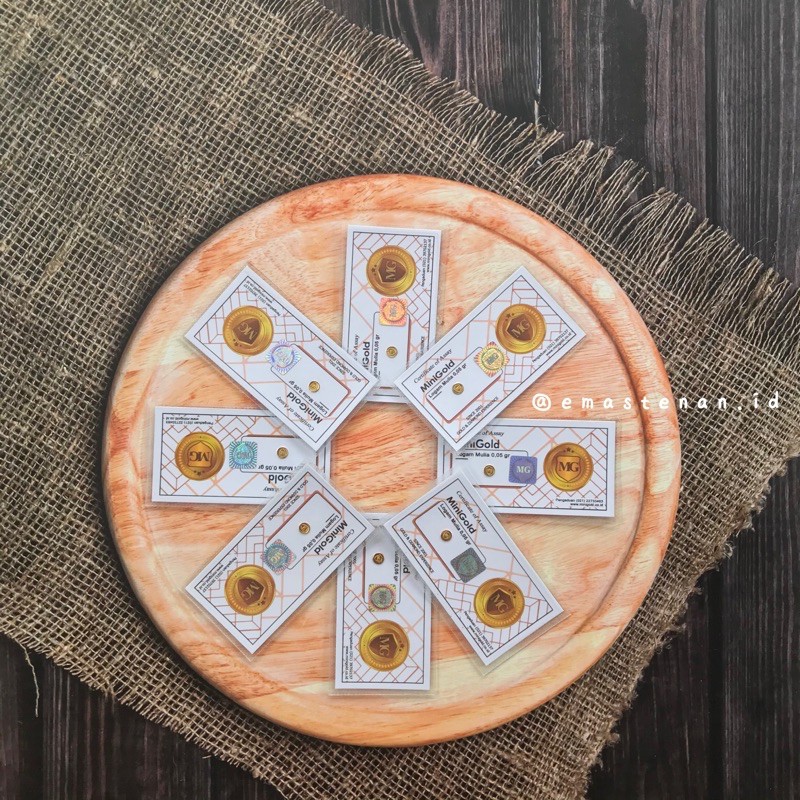 [EMASTENAN] MiniGold ukuran 0,05 gram Logam Mulia 24 Karat White Series Emas Mini Gold / Emas ANTAM