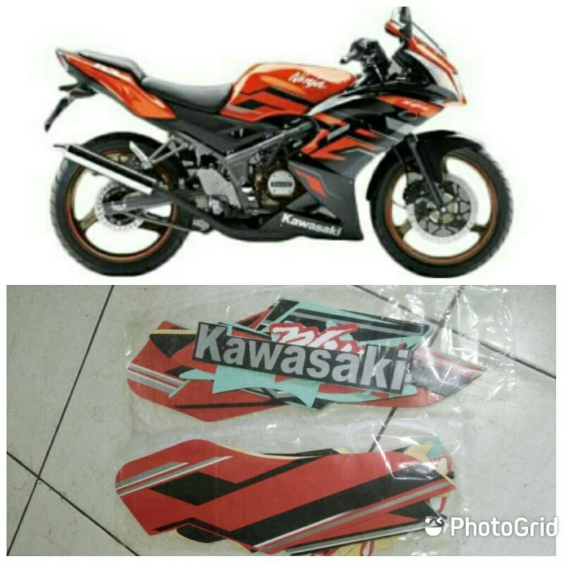Striping stiker ninja RR new 2015 oren