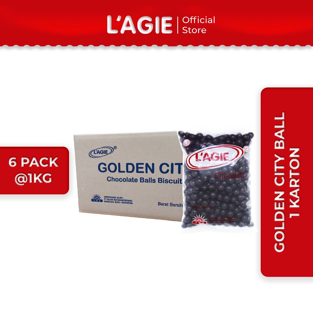 

Lagie Coklat Kiloan Biskuit Golden City 1 Karton isi 6pack