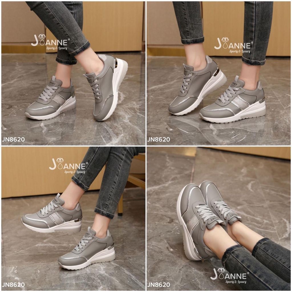 JOANNE Sporty Wedges Sneakers Shoes #JN8620 ORIGINAL