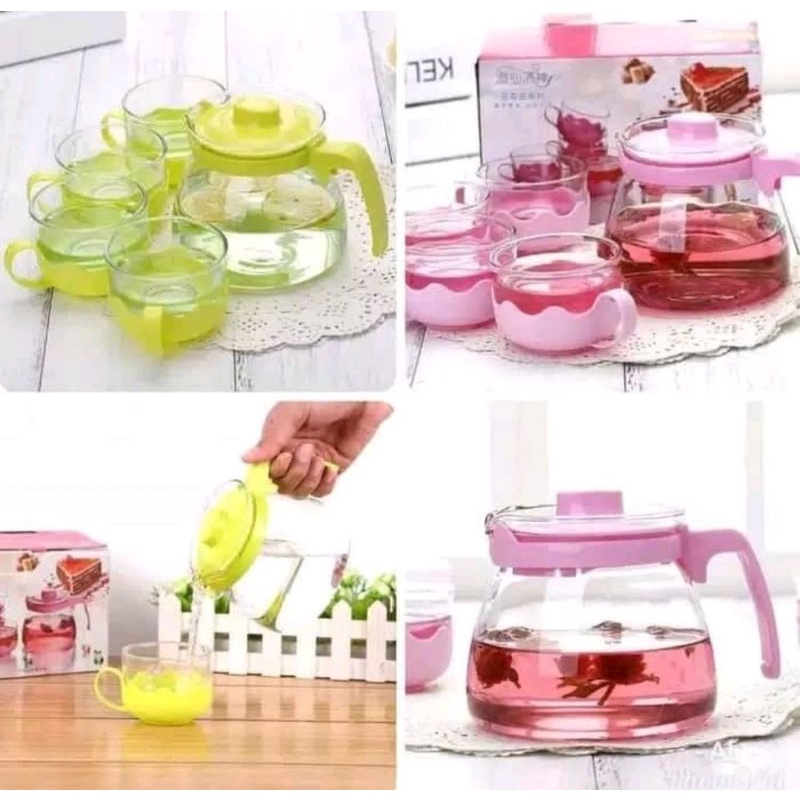 Teapot Set 5in1 teko cantik