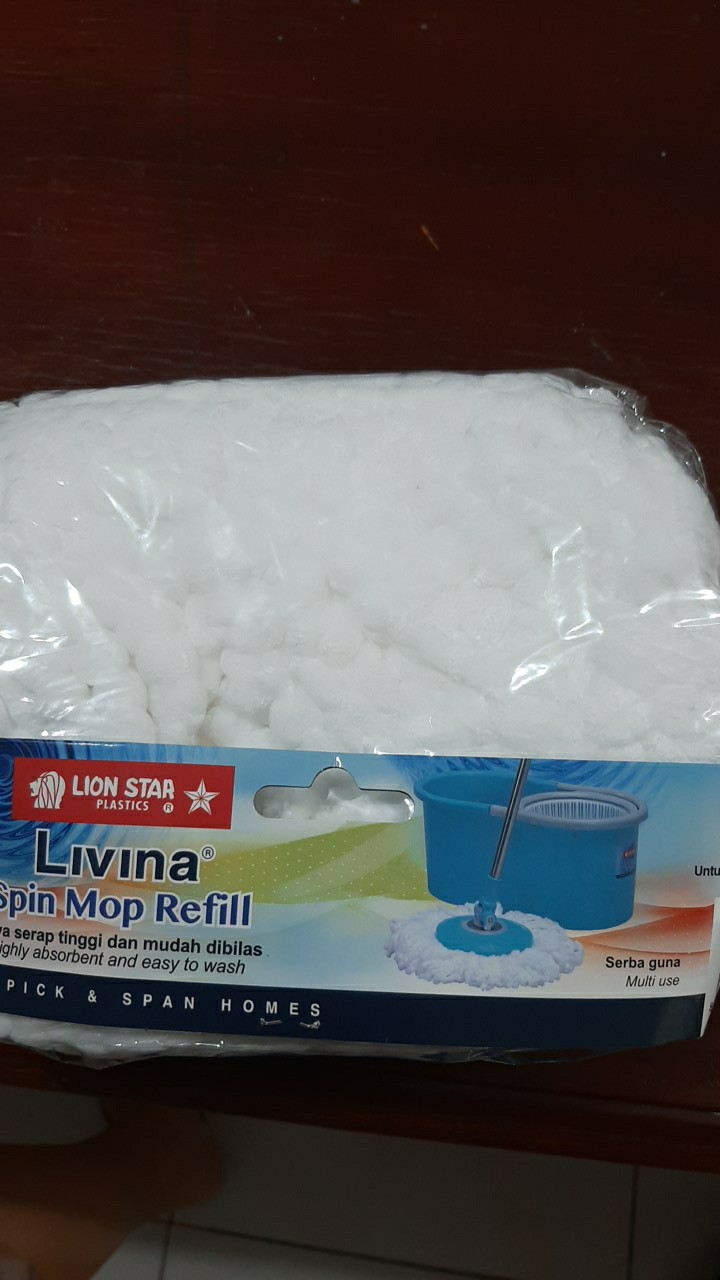 Lion Star Refill Livina Spin Mop Bm-50 / Kain Lap Pel Lionstar Bm-42 , Bm-45, Bm-46 Dan Bm-47