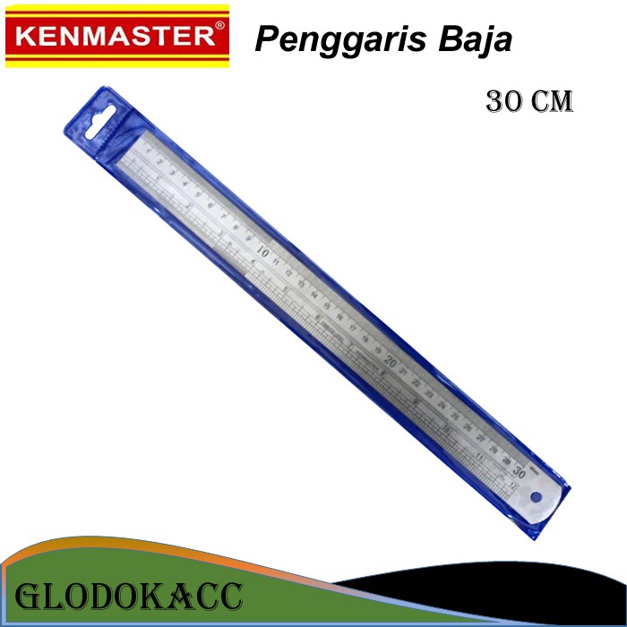 Penggais Baja 30 cm / Kenmaster Penggaris Stainless Stees