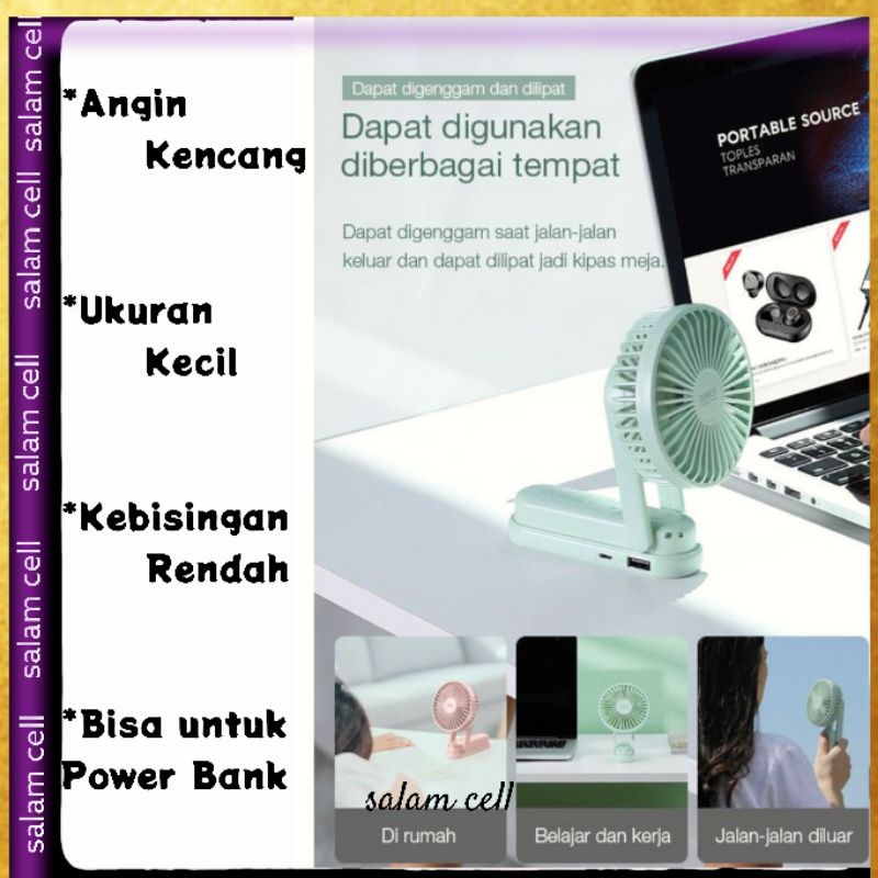 Kipas Mini  Kipas Tangan dan PowerBank Robot RT-BF11 Original Garansi Resmi