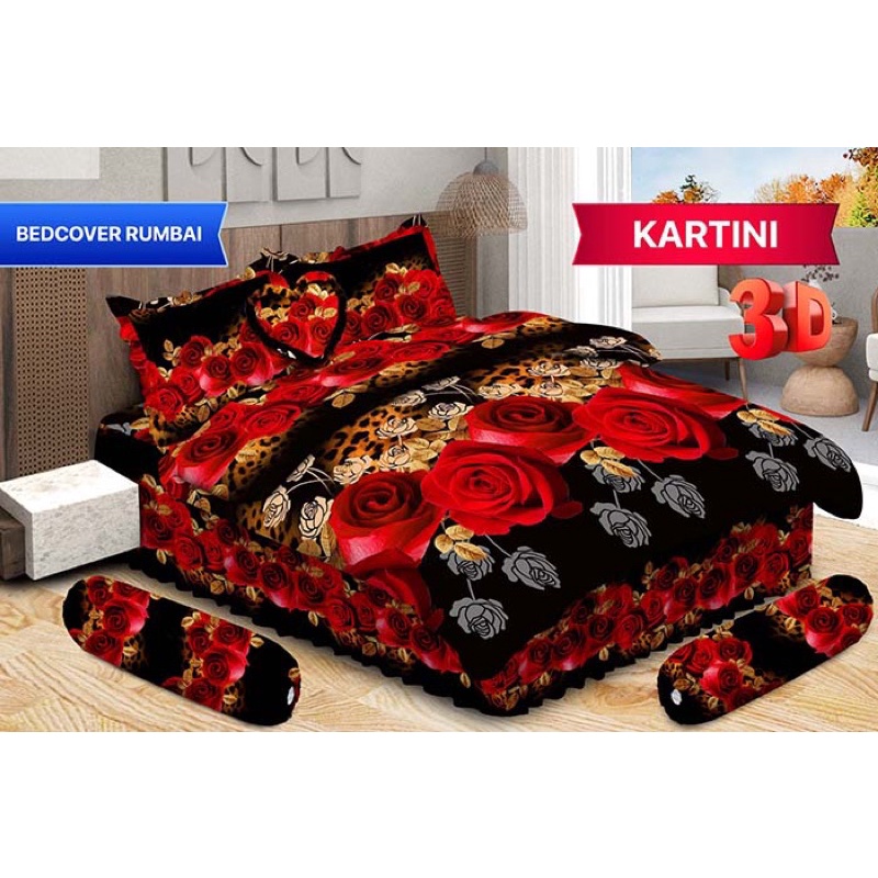 (BISA COD) BEDCOVER BONITA RUMBAI UK 180*200 CM