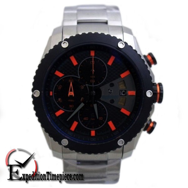 Jam Tangan Expedition E 6627 M Silver Black Orange