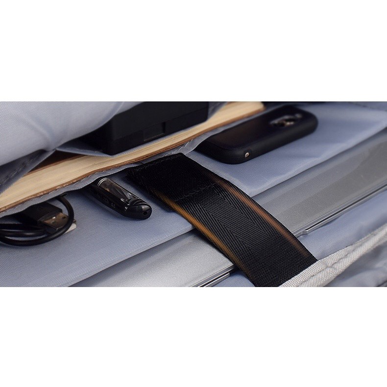 Tas Laptop 14 inch Softcase Sleeve Slempang macbook Waterproof - Grey