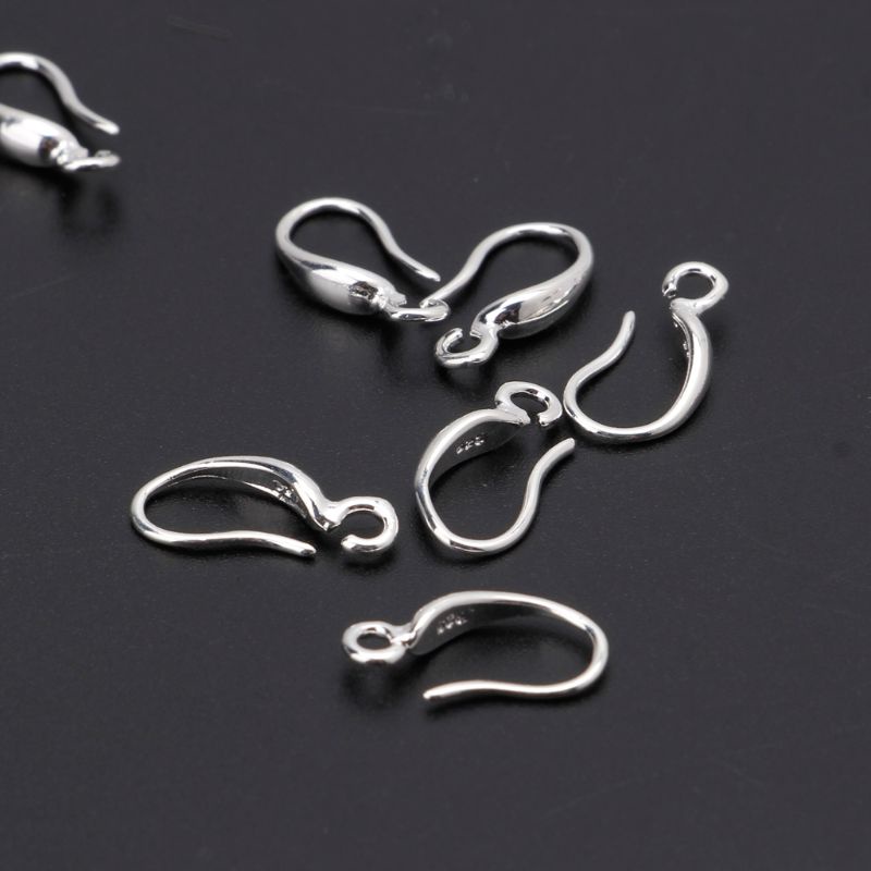 Gro 10Pcs set Anting Kait Hipo Alergenic French Ear Wires Dengan Coil Hook Earrings Making Supplies Temuan Perhiasan De