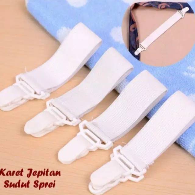 Pengait Sprei Karet Jepitan Pengencang Sudut Sprei Sheet Gripper R23