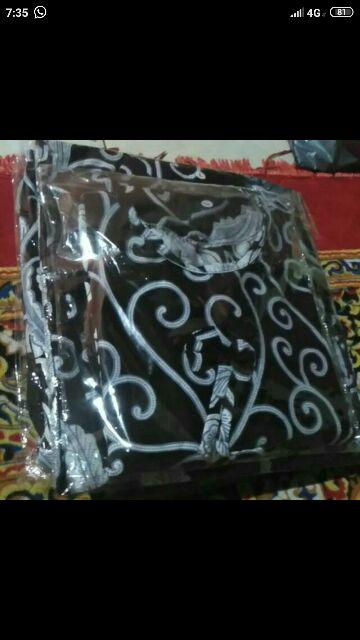 Batik Couple Keluarga Sania Ruffle Ori Ndoro Jowi Dnt Ulir Putih