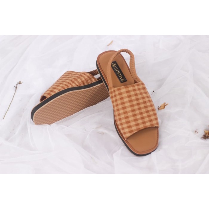 Sandal Wanita Sistas Sofa Premium Bogor - Tan, 36 Murah