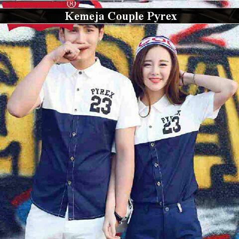 Kemeja Couple Pendek | Fashion Couple Terbaru | Pyrex