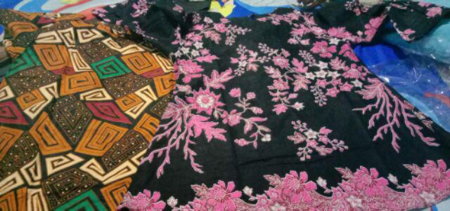Batik Dolby Dolbi Dobby Doby Tenun Sutra Tulis Katun Atbm Baron Atasan Batik Wanita Sogan Srg308