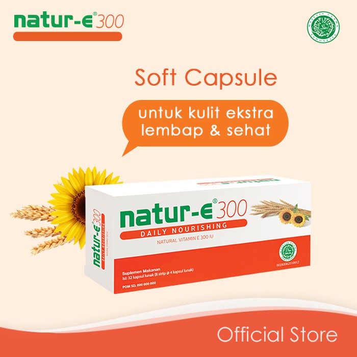 Natur E Daily Nourishing 300IU 𝟑𝟐 - 𝟏 𝐊𝐨𝐭𝐚𝐤 𝐢𝐬𝐢 𝟑𝟐 𝐊𝐚𝐩𝐬𝐮𝐥 𝐋𝐮𝐧𝐚𝐤 Perawatan Kulit