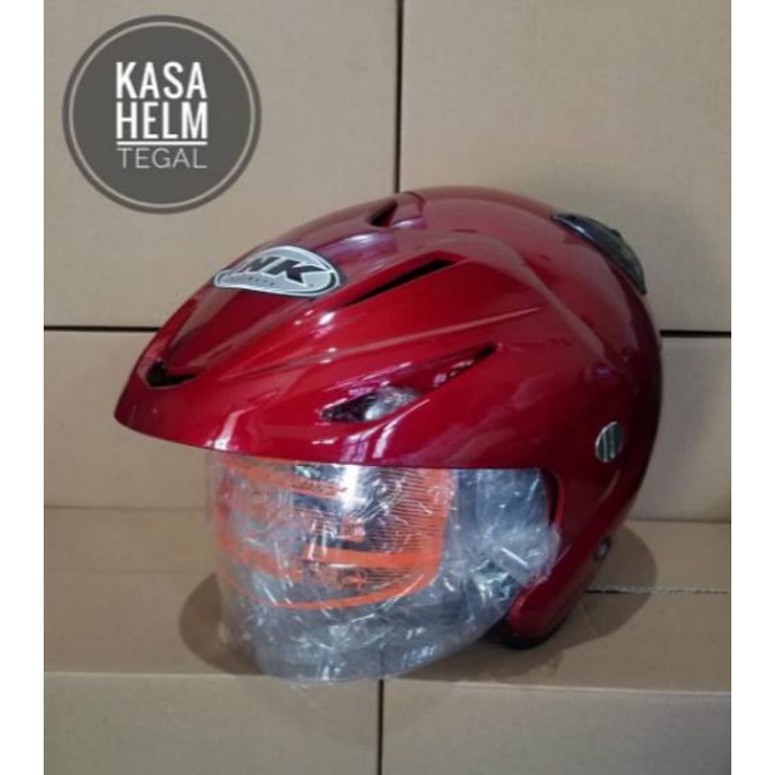 HELM INK CX22 HITAM METALIK(GRADEORI)-maroon