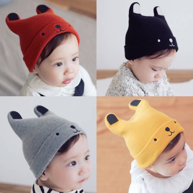 *FRAULEINCO* TOPI KUPLUK RAJUT BAYI TELINGA DOGGY KUCING / TOPI KUPLUK Bayi UNISEX/ KUPLUK KEREN Lucu