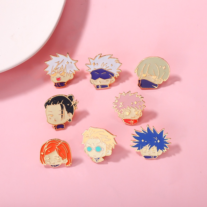 Bros Pin Desain Kartun Anime Jujutsu Kaisen Untuk Aksesoris Pakaian