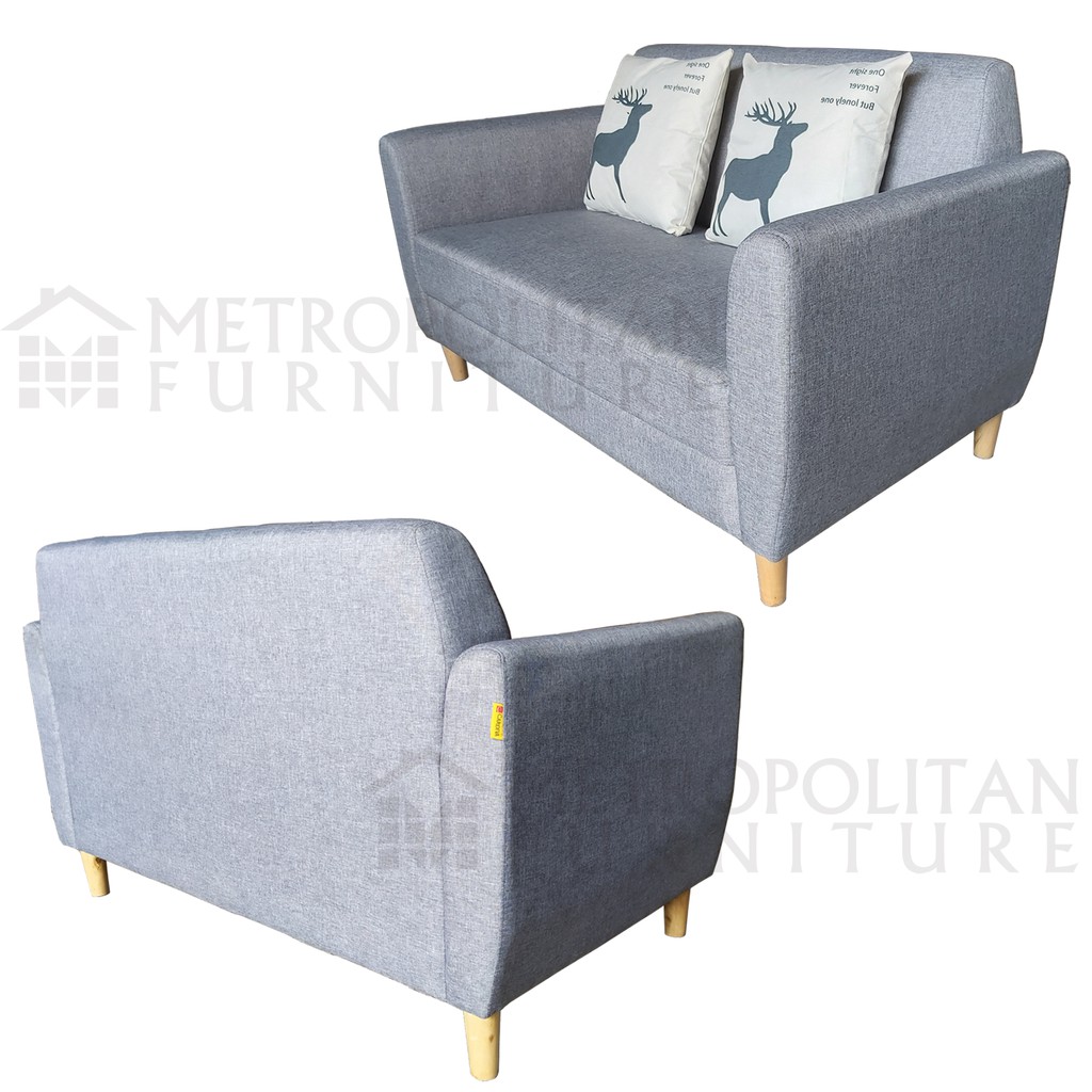 Sofa Tamu Minimalis 2 dudukan AUBREE / Sofa Scandinavian 2 seater / Sofa minimalis modern / Retro