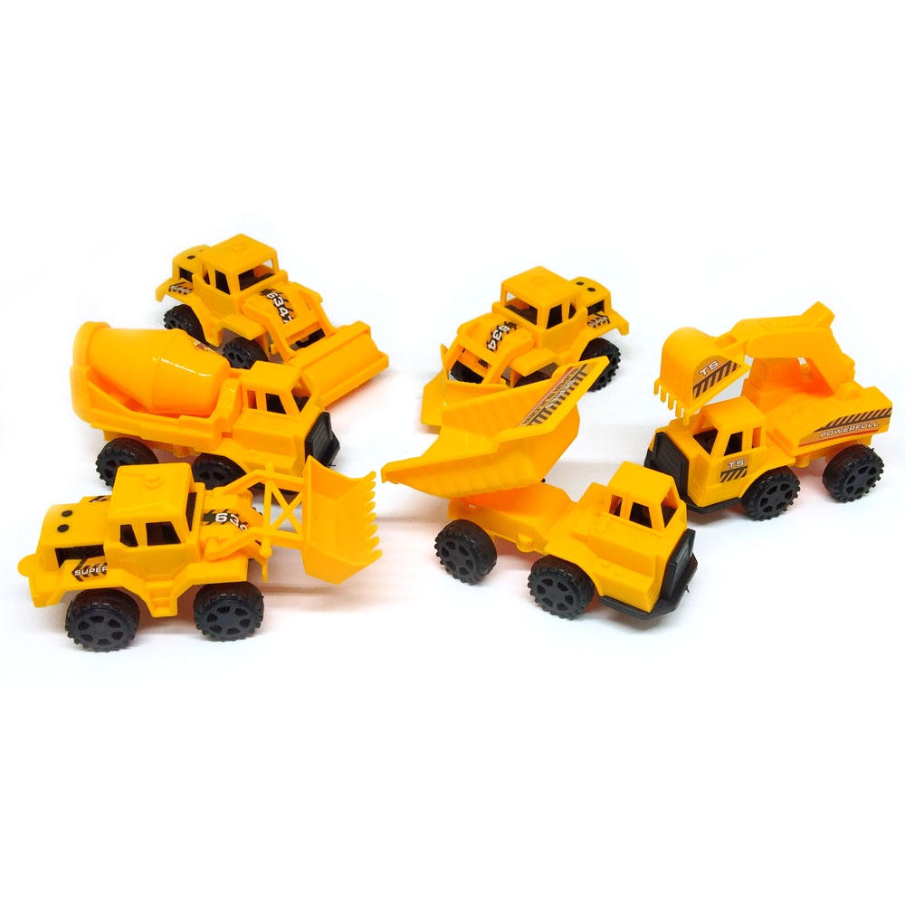 Mainan Anak Construction Truck Powerfull Power Isi 6 Pcs OCT 6347 Mobil Konstruksi