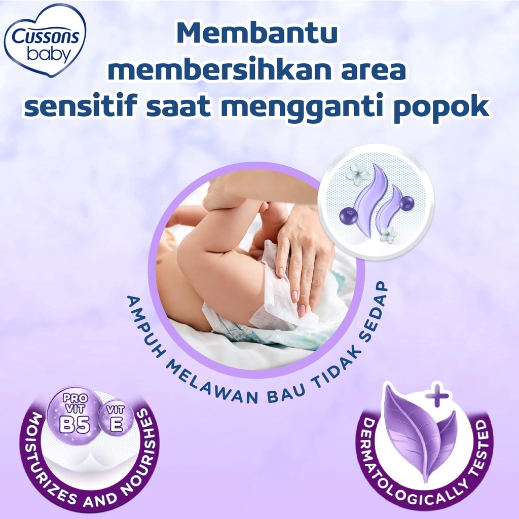 Kemasan Baru Buy 1 Get 1 CUSSONS BABY Wipes Wipe 45sheets 45's - Tisu Basah