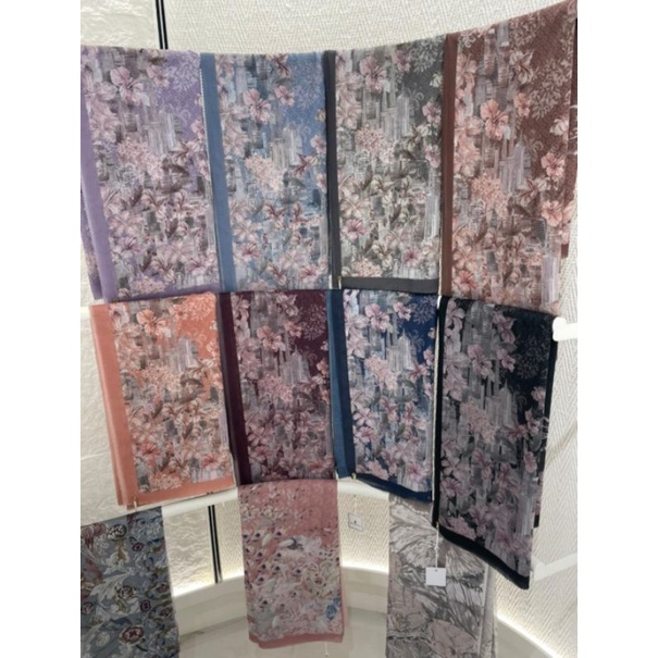 Malaya series button scarves