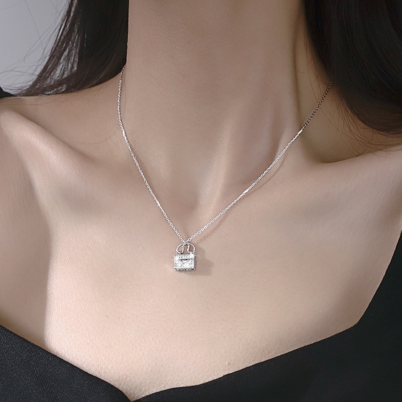 Kalung KL114 Perak / Silver S925 Premium Fashion Wanita Kalung unik Lucu Keren /Deluna/BS