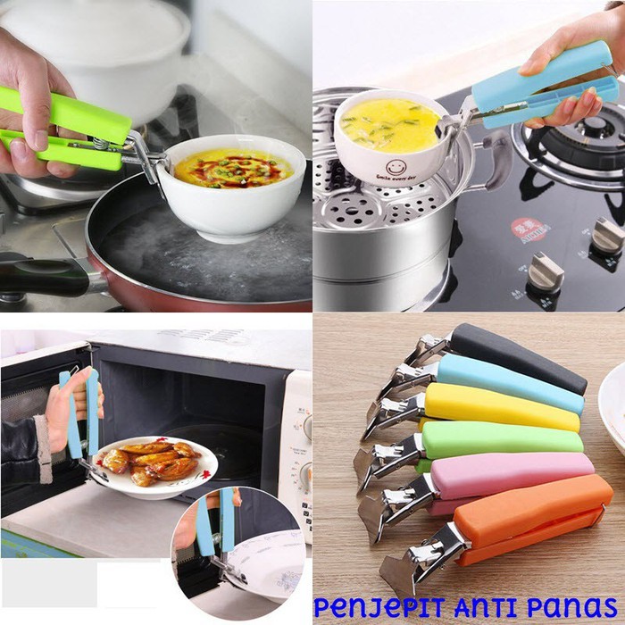 Penjepit Panci Wajan Piring Mangkok Anti Panas Kitchen Tool Alat Dapur Capitan Panci Anti Panas M160