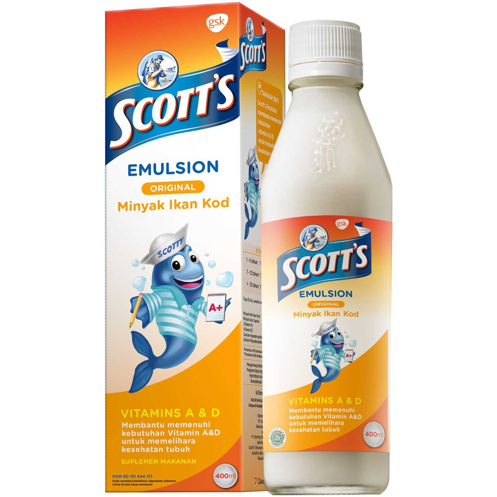 SCOTT EMULSION 400 ML ( MALAYSIA ) | Shopee Indonesia