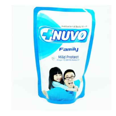 NUVO Body Wash Refill 450ml BPOM ORIGINAL / Nuvo Sabun Mandi Cair Anti Bakteri by AILIN