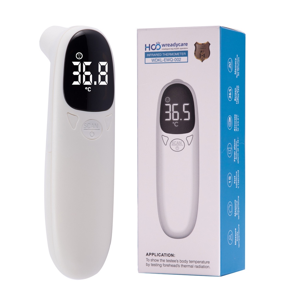 Bisa COD Thermometer Suhu Tubuh Digital Infrared Non Contact - Wreadycare EWQ-005