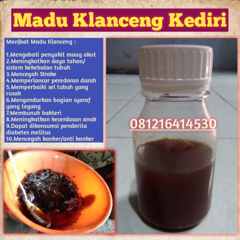 

Madu Klanceng Kediri 140 ml full buble wrap dan kardus