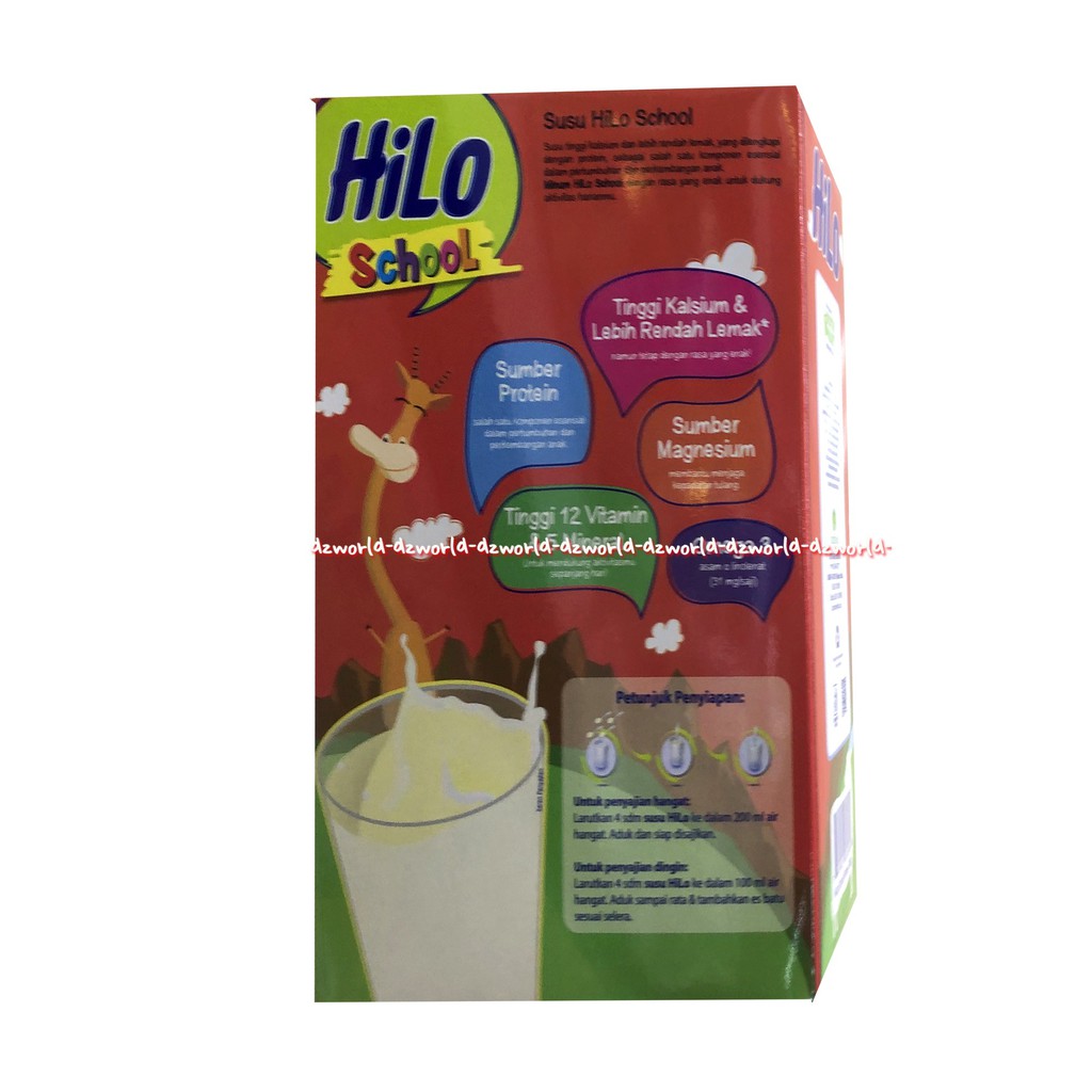 Hilo School Honey 500gr Susu Kalsium Untuk Anak Rasa Madu Hailo