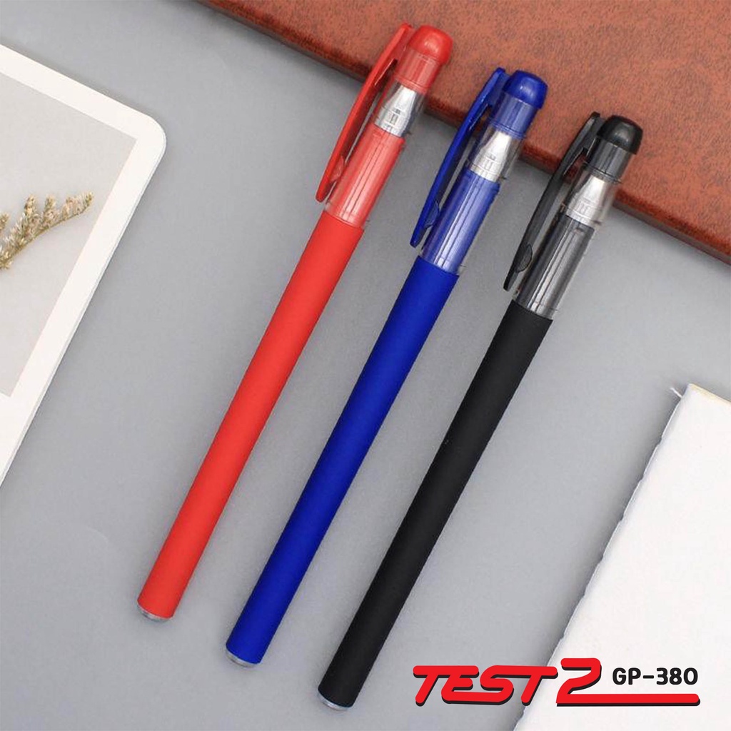 Pulpen Sekolah Kantor Import Black Gel Pen 0.5mm Pen Pulpen Gel Retractable Tinta Hitam 0.5mm