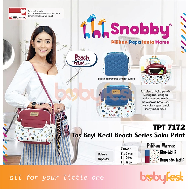 Snobby Tas Bayi Kecil Saku Print Beach Series TPT7172