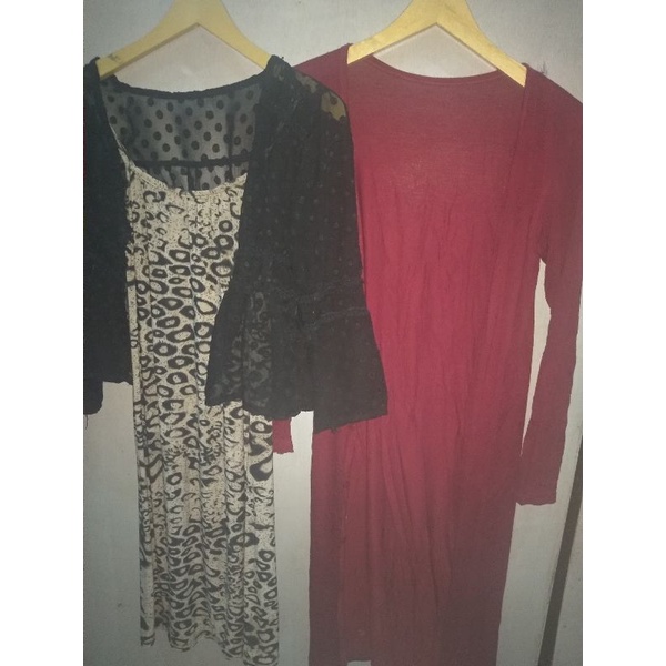 Set Iner Leopard&outer maroon