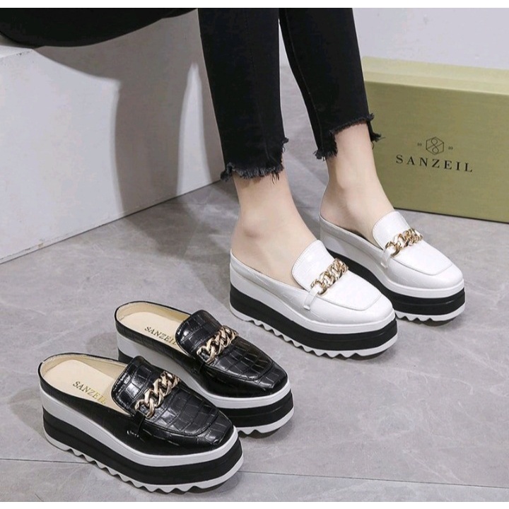 SANZEIL ANNA SEPATU SANDAL ÀNNA WANITA IMPORT WEDGES 7CM